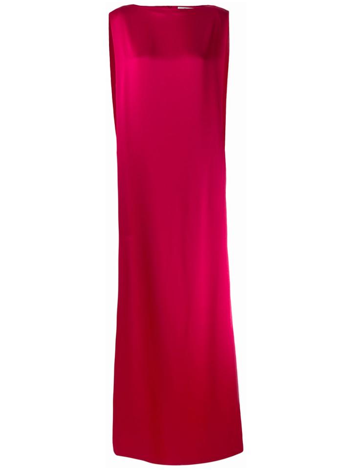 Chalayan Signature Long Column Dress - Pink & Purple