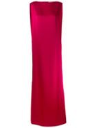 Chalayan Signature Long Column Dress - Pink & Purple