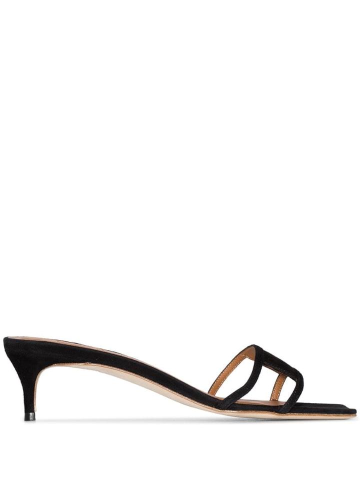 By Far Virgo 45mm Mules - Black
