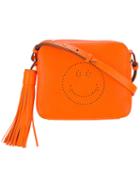 Anya Hindmarch - Smiley Crossbody Bag - Women - Calf Leather - One Size, Women's, Yellow/orange, Calf Leather