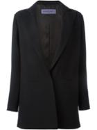 Emanuel Ungaro Front Pocket Blazer Jacket, Women's, Size: 40, Black, Acetate/rayon