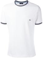 Fay Logo Print T-shirt, Men's, Size: Large, White, Cotton/spandex/elastane