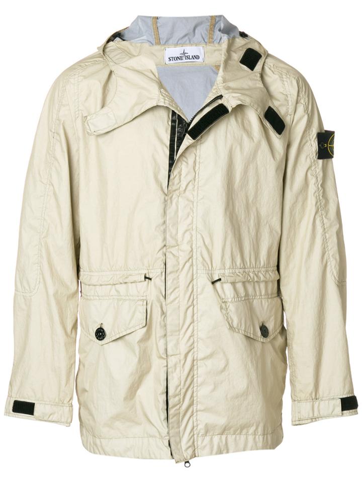 Stone Island Lightweight Hooded Jacket - Nude & Neutrals