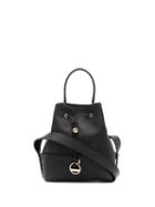 Emilio Pucci Black Calf Leather Bonita Bucket Bag