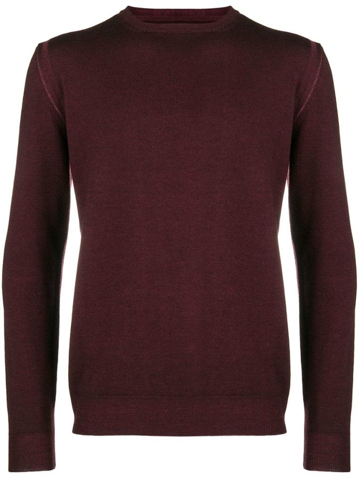 Frankie Morello Crew Neck Jumper - Red