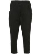 Baja East Drop-crotch Cropped Sweatpants - Black