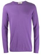 Laneus Fine-knit Jumper - Purple