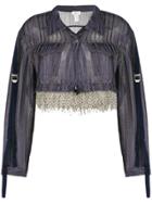 Aviù Cropped Tassel Jacket - Blue