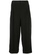 Tibi Cropped Pants, Women's, Size: 2, Black, Silk
