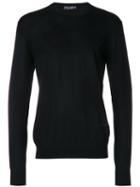 Dolce & Gabbana - Crew Neck Sweater - Men - Virgin Wool - 54, Black, Virgin Wool