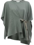 Lamberto Losani Tie-fastening Jumper, Women's, Green, Cashmere