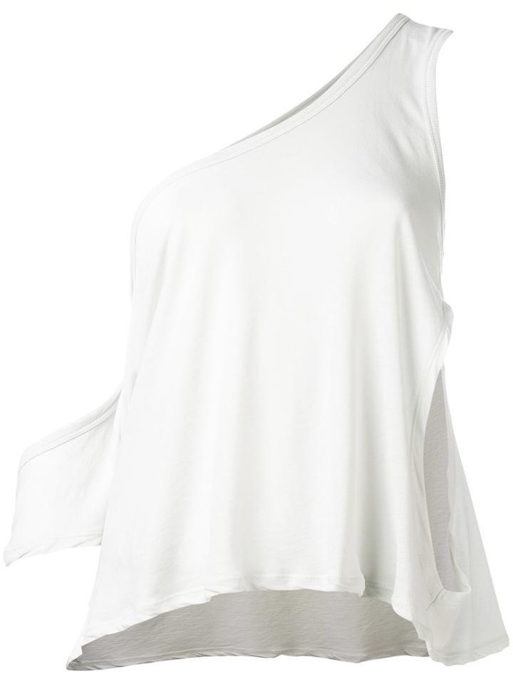 Iro - Kael Asymmetric Top - Women - Silk/cotton - L, Grey, Silk/cotton