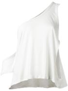 Iro - Kael Asymmetric Top - Women - Silk/cotton - L, Grey, Silk/cotton