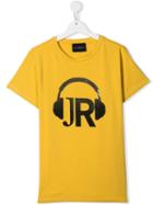 John Richmond Junior Headphone Print T-shirt - Yellow
