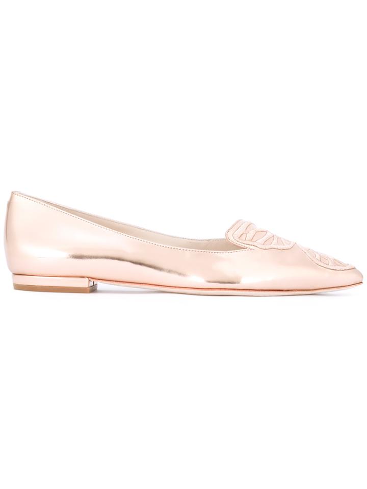 Sophia Webster Pointed Toe Slippers - Metallic