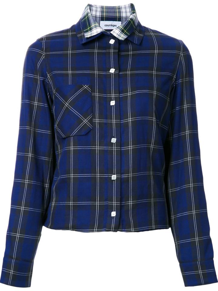 Courrèges Double Layered Shirt - Blue