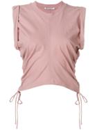 T By Alexander Wang Ruched Vest Top - Nude & Neutrals