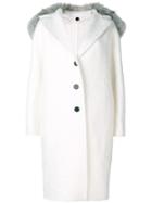 Ermanno Scervino Fur Coat - White