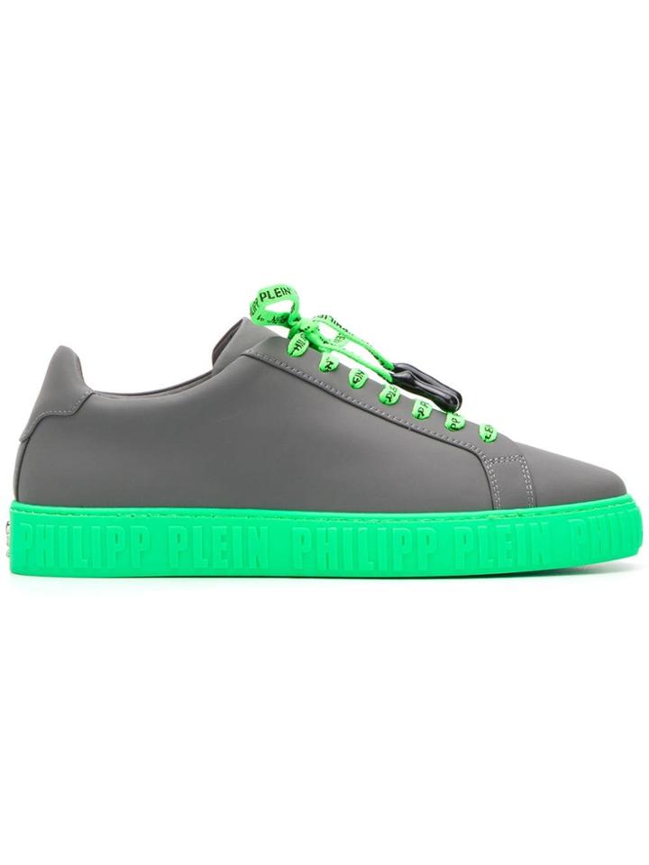 Philipp Plein Contrast Low-top Sneakers - Grey