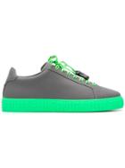 Philipp Plein Contrast Low-top Sneakers - Grey