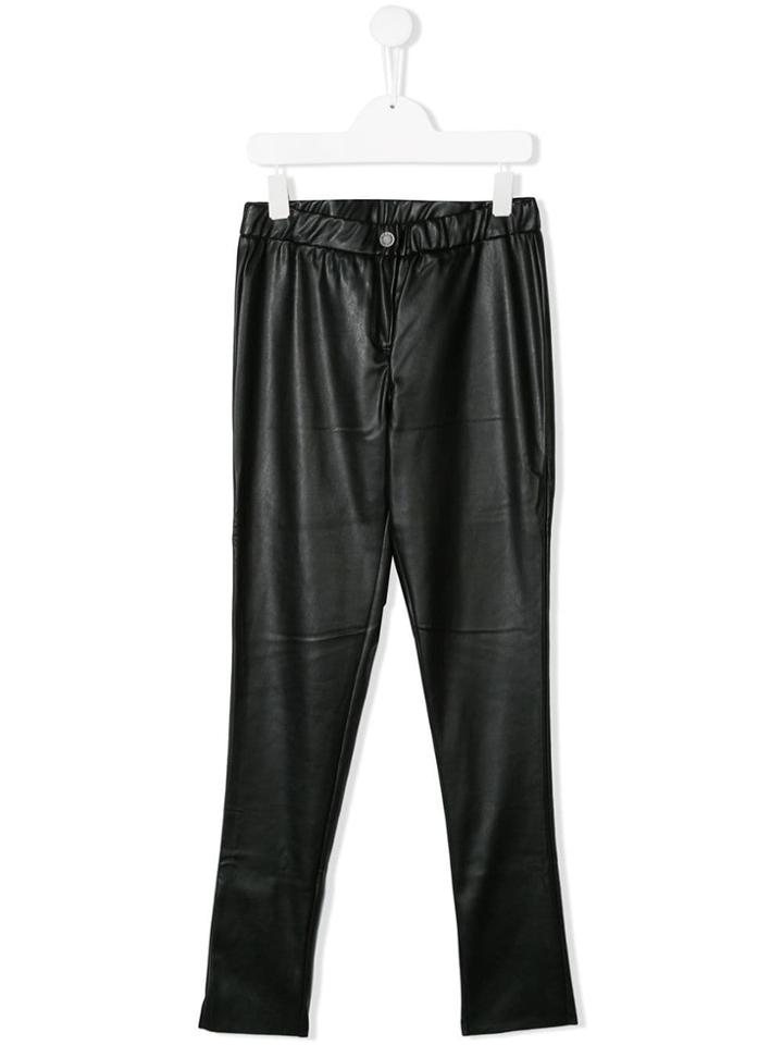 Zadig & Voltaire Kids Teen Faux Leather Leggings - Black