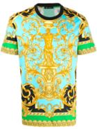 Versace Jeans Baroque-print T-shirt - Blue