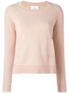 Allude Crew Neck Jumper, Women's, Size: Small, Nude/neutrals, Cashmere/virgin Wool