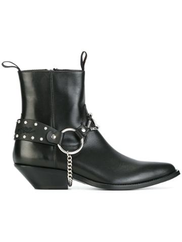 Sonora Chain Detail Boots - Black