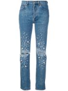 Forte Dei Marmi Couture Embellished Straight-leg Jeans - Blue