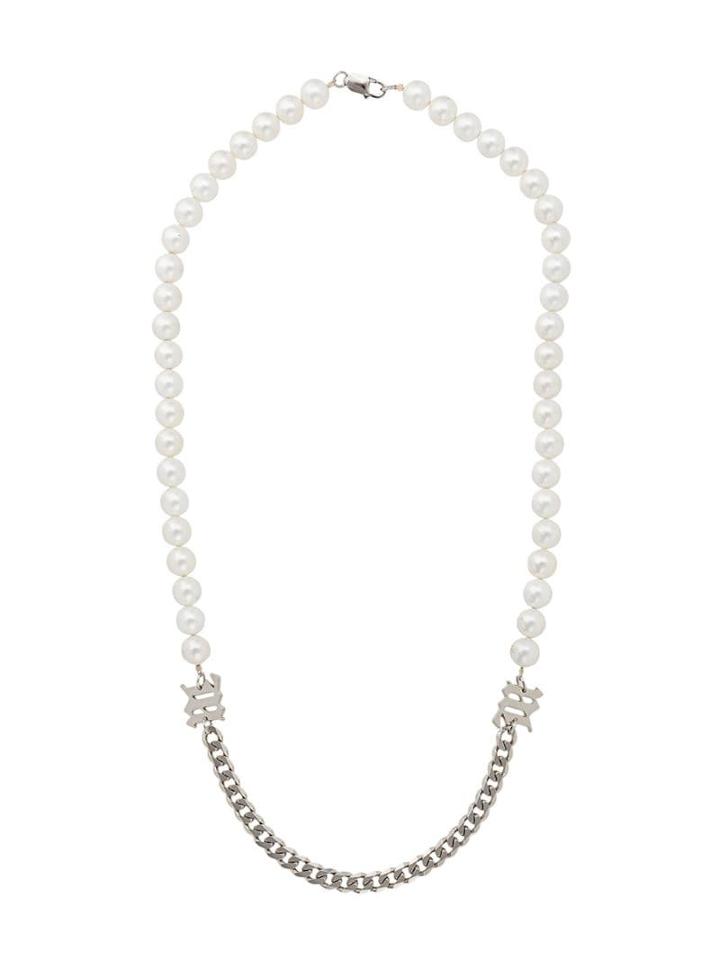 Misbhv Contrast Style Necklace - White