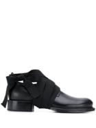 Ann Demeulemeester Tie Strap Ankle Boots - Black