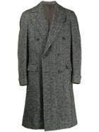 Caruso Double-breasted Coat - Brown