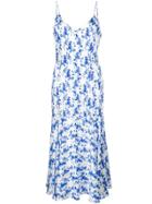 Caroline Constas Printed Slip Dress - Blue