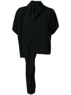 Maison Margiela Draped Frill Blouse - Black