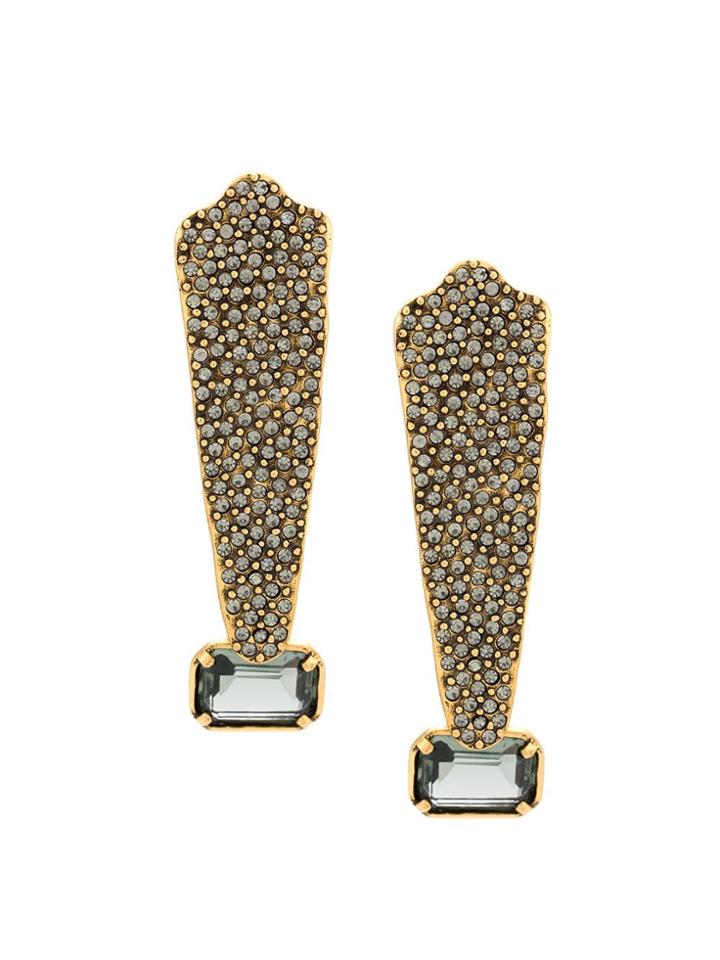 Camila Klein Strass Earrings - Metallic