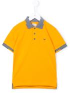 Armani Junior Classic Polo Shirt, Boy's, Size: 7 Yrs, Yellow/orange