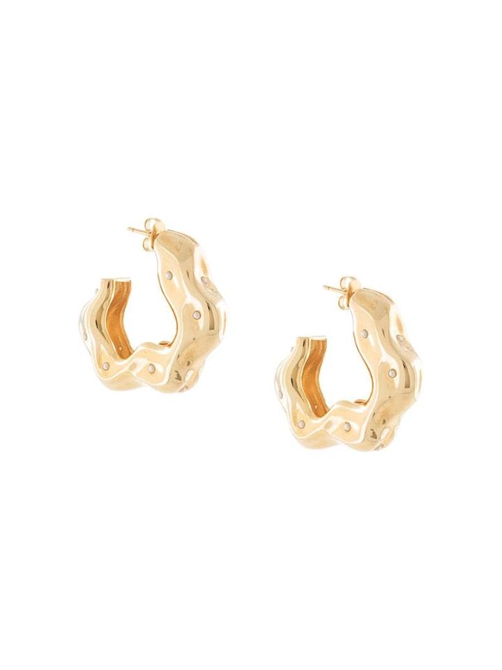 Joanna Laura Constantine Feminine Waves Hoop Earrings - Gold