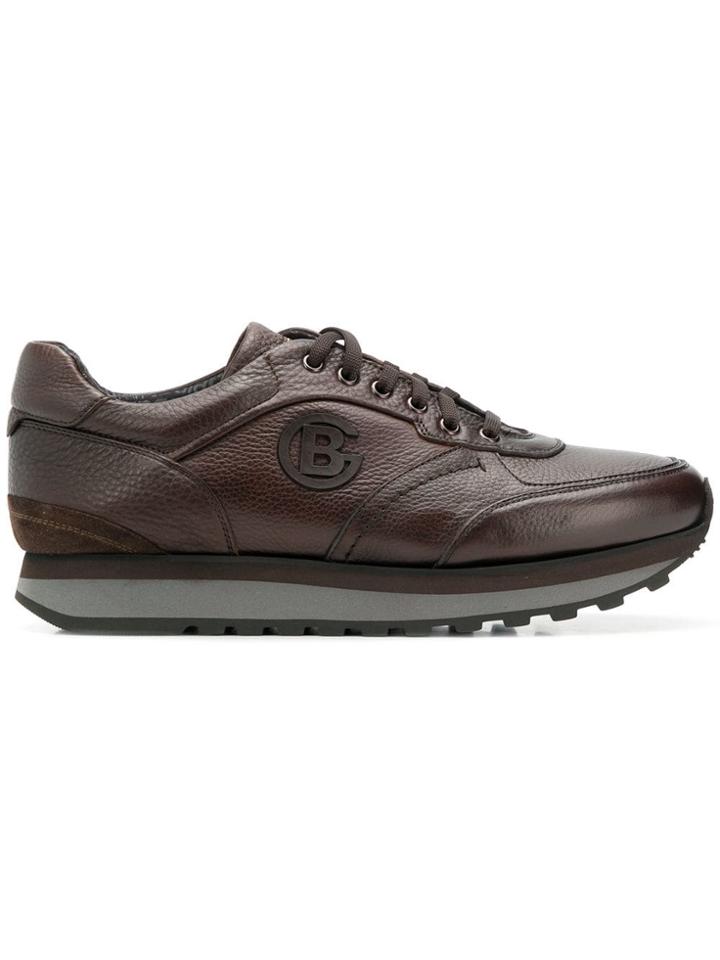Baldinini Embossed Logo Sneakers - Brown