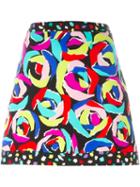 Boutique Moschino Abstract Print Mini Skirt