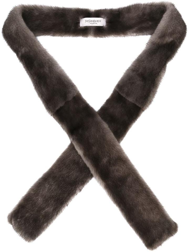 Yves Saint Laurent Vintage Mink Fur Scarf, Women's, Brown