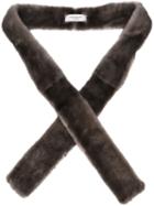 Yves Saint Laurent Vintage Mink Fur Scarf, Women's, Brown