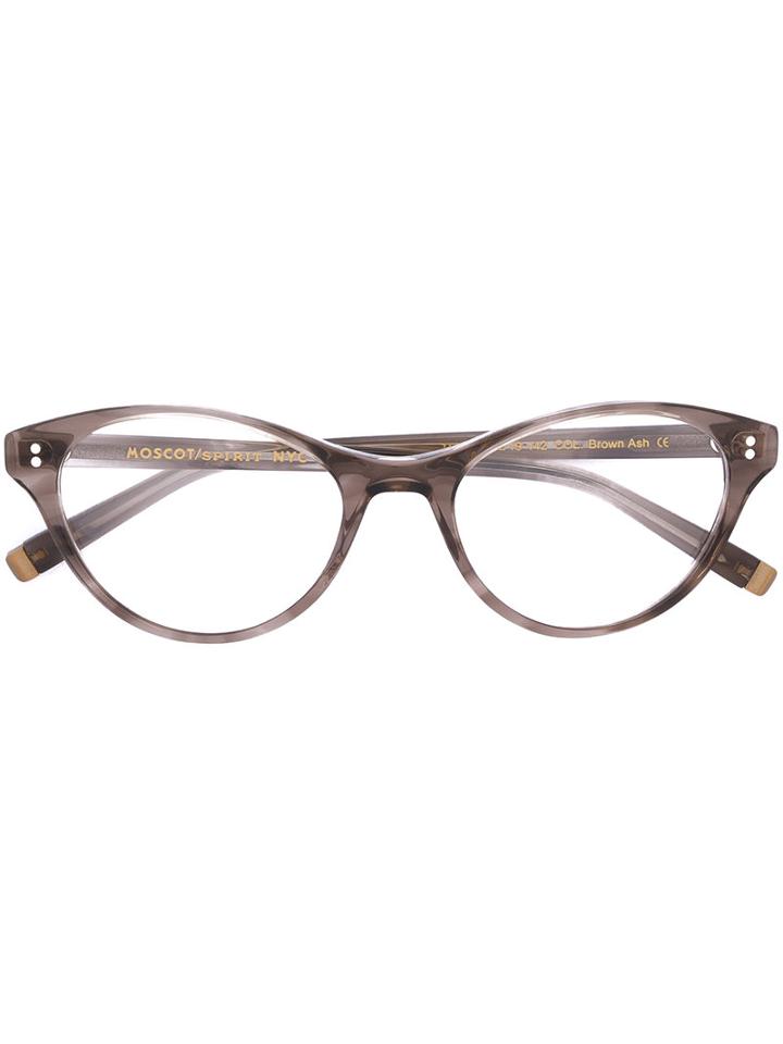Moscot - 'tess' Glasses - Women - Acetate/metal (other) - 52, Brown, Acetate/metal (other)