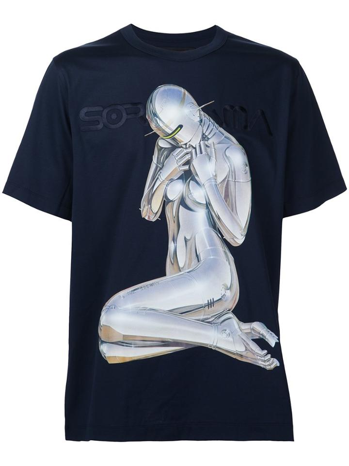 Juun.j Juun.j X Hajime Sorayama Print T-shirt - Blue