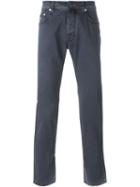 Jacob Cohen Comfort Vintage Trousers, Men's, Size: 33, Blue, Cotton/spandex/elastane