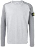 Stone Island - Raglan Sweater - Men - Cotton - Xl, Grey, Cotton