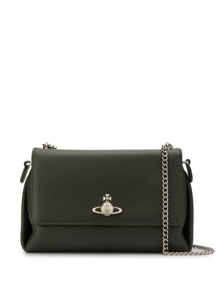 Vivienne Westwood Logo Shoulder Bag - Green