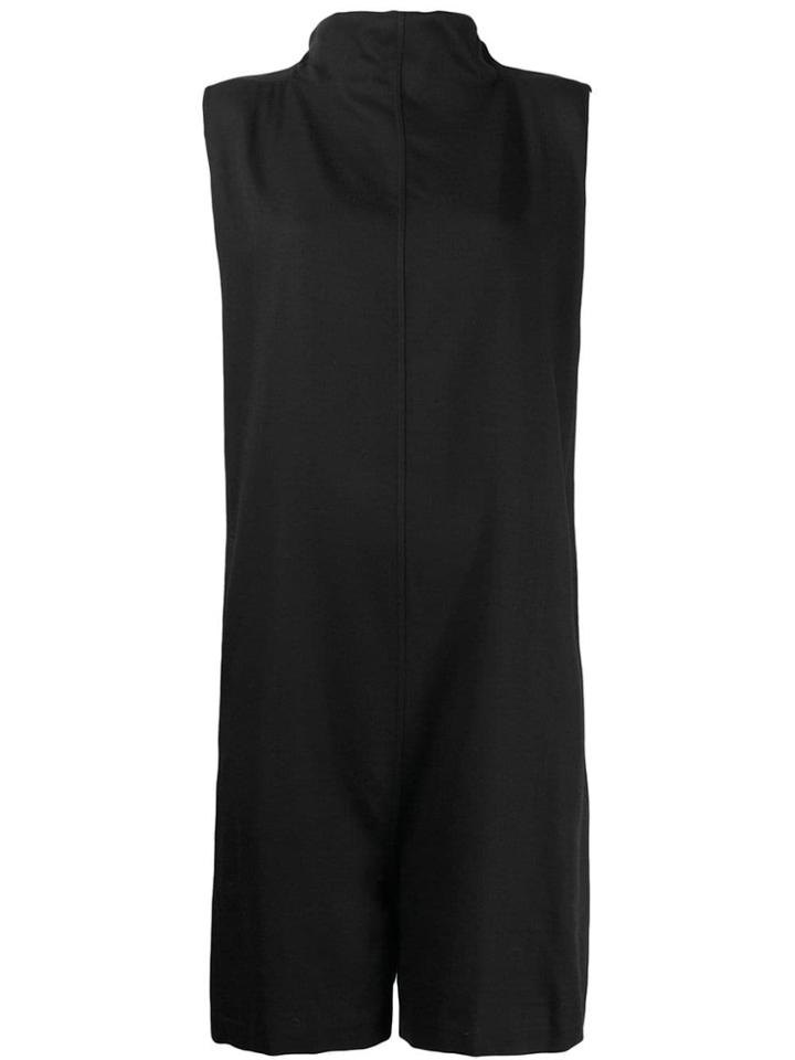 Rick Owens Roll Neck Playsuit - Black