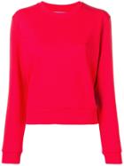 Calvin Klein Jeans Fitted Logo Sweatshirt - Red