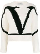 Valentino Vlogo Sweater - White