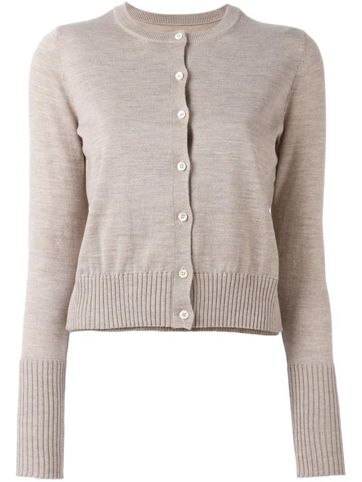 Maison Margiela Classic Knit Cardigan, Women's, Size: Small, Nude/neutrals, Wool